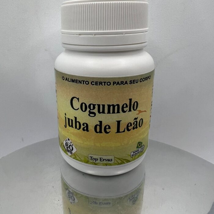 🍄 Cogumelo Juba de Leão (Hericium erinaceus) 60 Cápsulas.